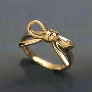 🆕14K Gold Plated Bow Ring